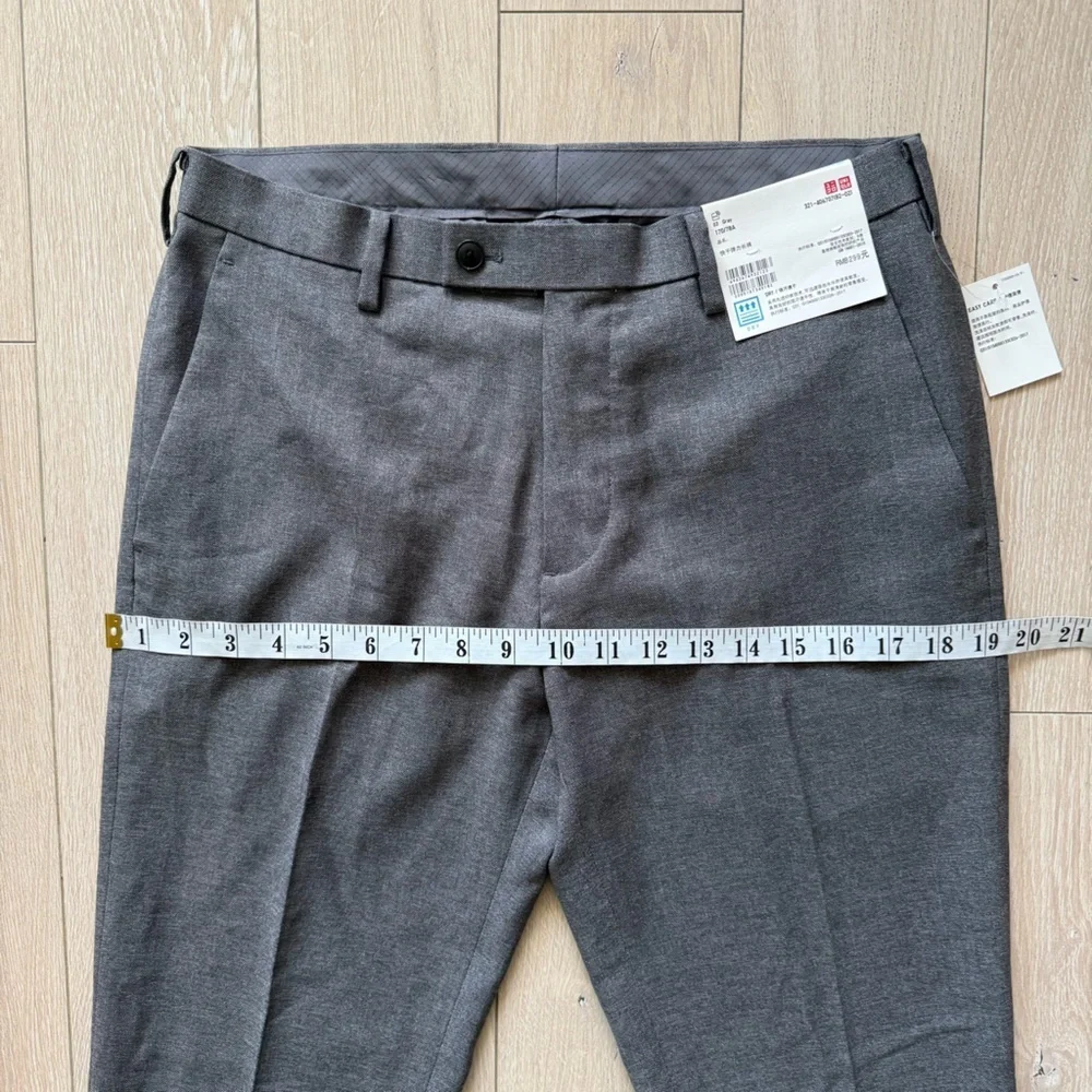 Uniqlo Men’s Easy Care Dress Pants in Gray US 31 - Picture 5 of 10